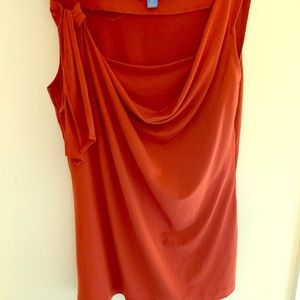 Simply Vera Vera Wang orange sleeveless top
